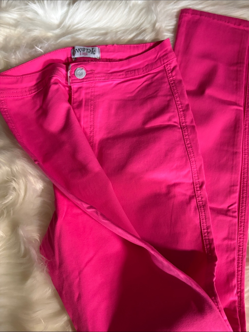 Hot Pink Women's Jeans - Slim Fit